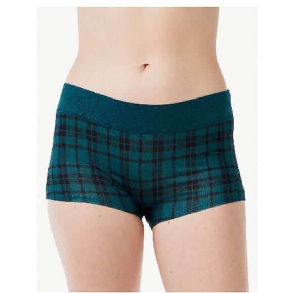 WOMEN'S LACE & Modal Hipster & Boyshort Underwear Panties 2, 3-Packs L - Picture 7 of 9